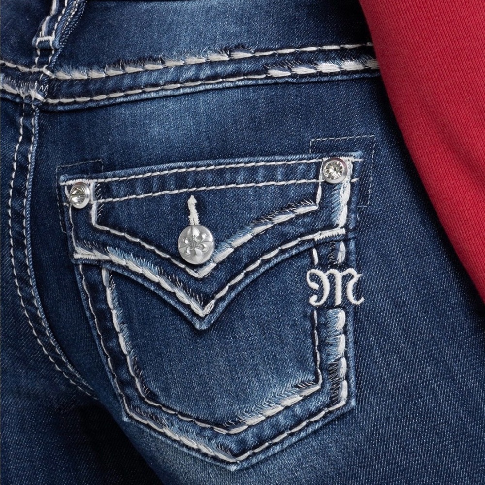 Miss Me Dark Blue Embellished Jeans